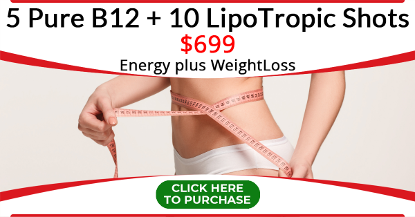 5 Pure B12 + 10 LipoTropic Shots